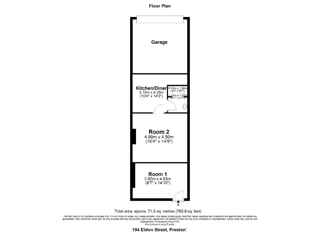 Floorplans For Eldon Street, Ashton-on-Ribble, Preston