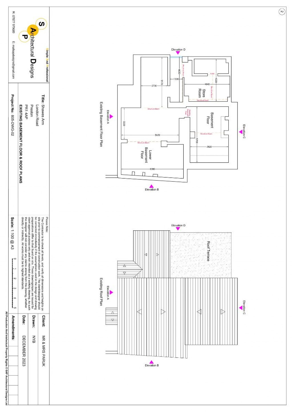 Floorplans For The Shawes Arms Hotel,  London Road, Preston