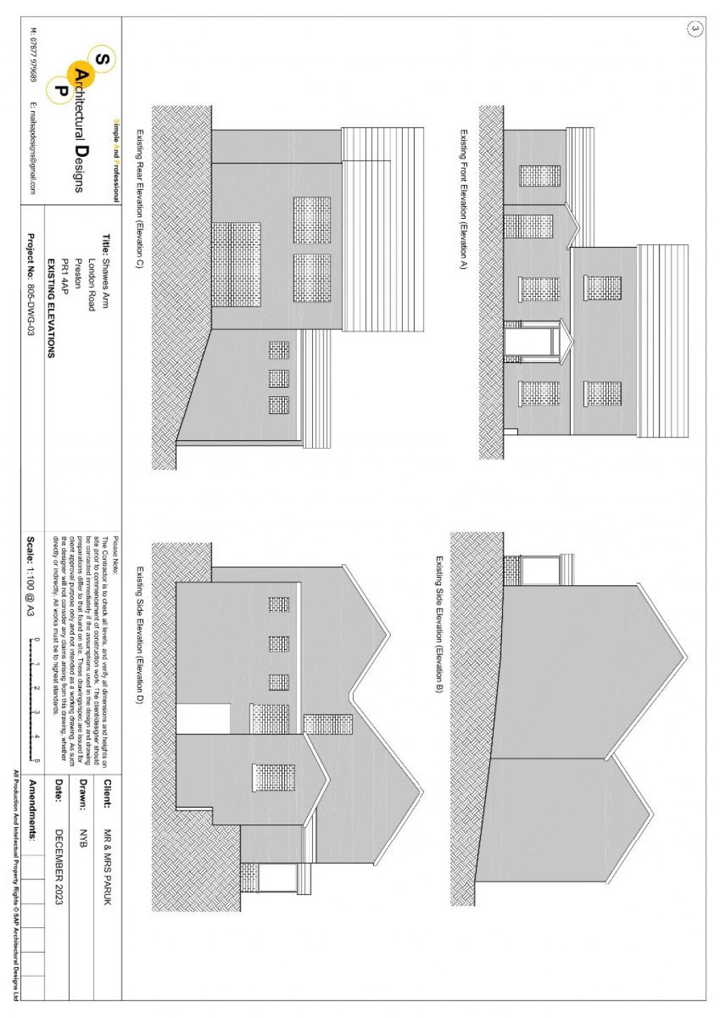 Floorplans For The Shawes Arms Hotel,  London Road, Preston