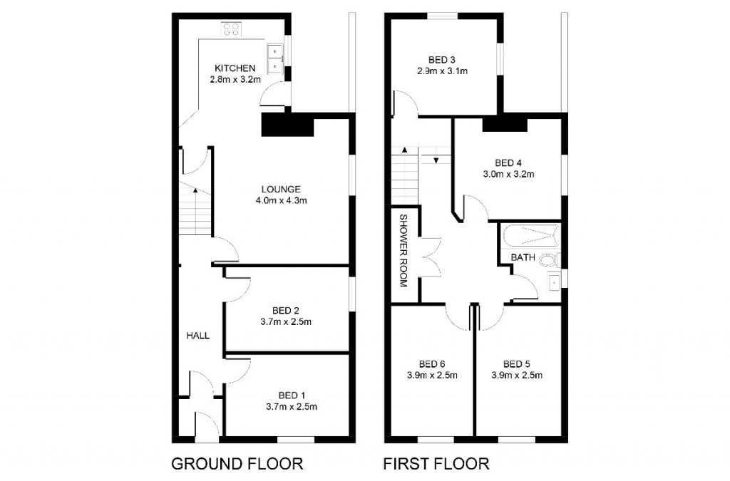 Floorplans For Lovat Road, PRESTON, Lancashire PR1 6DQ